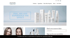 Desktop Screenshot of elixircosmeceuticals.com